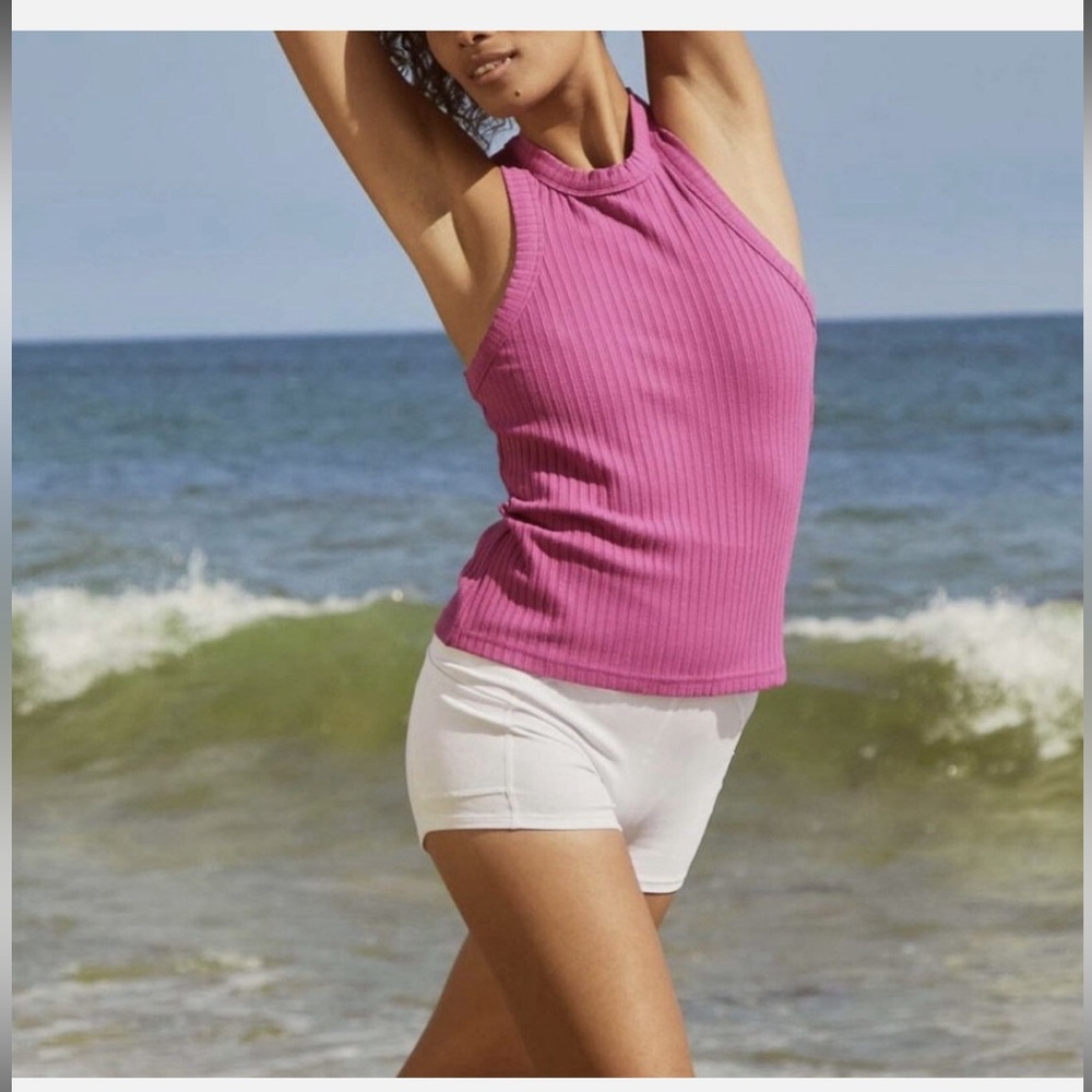 NWT Free People Movement Ribbed Magenta Tank Top
